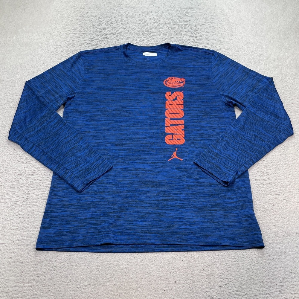 Jordan Florida Gators Dri Fit Longsleeve GYM shirt Mens Large Team Coach Issued